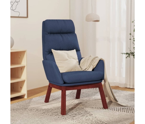 Sillón de relax de tela azul