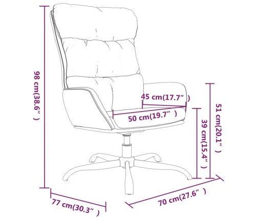 Sillón de relax de tela gris oscuro