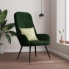 Sillón de relax de terciopelo verde oscuro