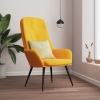 Sillón de relax de terciopelo amarillo mostaza