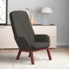 Sillón de relax de terciopelo gris oscuro