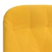 Sillón de relax de terciopelo amarillo mostaza