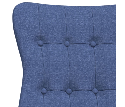 Sillón de relax de tela azul