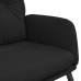 Sillón de relax de cuero sintético de ante negro