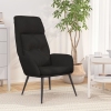 Sillón de relax de cuero sintético de ante negro