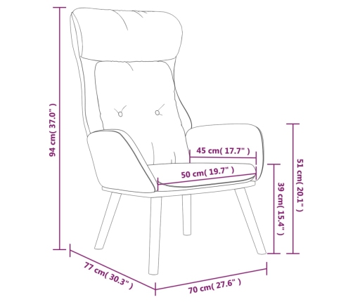 Sillón de relax de tela gris claro