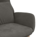 Sillón de relax de terciopelo gris oscuro