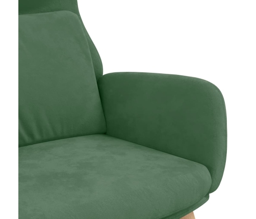 Sillón de relax de terciopelo verde claro