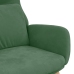 Sillón de relax de terciopelo verde claro