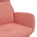 Sillón de relax de terciopelo rosa