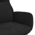 Sillón de relax de terciopelo negro