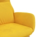 Sillón de relax de terciopelo amarillo mostaza