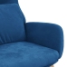 Sillón de relax de terciopelo azul