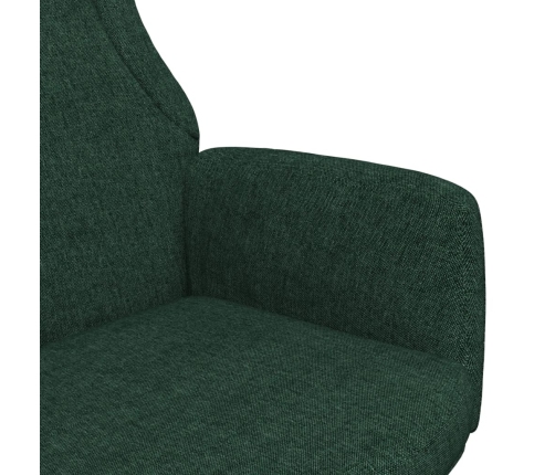 Sillón de relax de tela verde oscuro