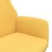 Sillón de relax de tela amarillo mostaza