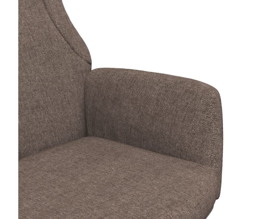 Sillón de relax de tela gris taupe