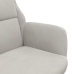 Sillón de relax de cuero sintético de ante gris claro