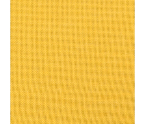 vidaXL Reposapiés de tela amarillo mostaza 45x29,5x35 cm