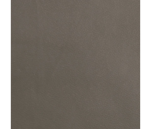 vidaXL Reposapiés cuero sintético gris 45x29,5x35 cm