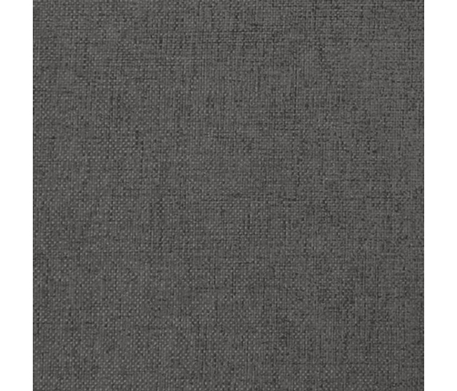 vidaXL Reposapiés tela y cuero sintético gris oscuro 45x29,5x35 cm