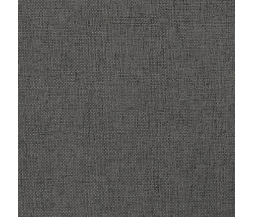 vidaXL Reposapiés de tela gris oscuro 60x60x36 cm