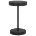 Set muebles bar jardín 3 piezas y cojines ratán sintético negro