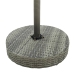Set muebles bar jardín 3 piezas y cojines ratán sintético gris