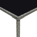 Set muebles de bar jardín 5 pzas y cojines ratán sintético gris