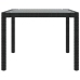 Juego de comedor de jardín 7 piezas ratán sintético negro
