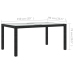 Juego de comedor de jardín 7 piezas ratán sintético negro
