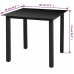 Set comedor de jardín 3 pzas con cojines ratán sintético negro