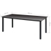 Set de comedor de jardín 9 pzas y cojines ratán sintético negro