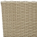 Set comedor de jardín 3 pzas con cojines ratán sintético beige