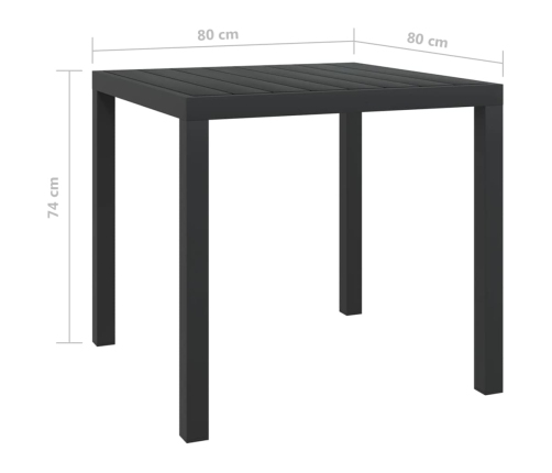 Juego muebles jardín 5 pzas con cojines ratán sintético negro