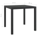 Juego muebles jardín 5 pzas con cojines ratán sintético negro