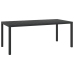 Set de comedor de jardín 7 pzas y cojines ratán sintético negro