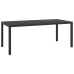 Set de comedor de jardín 7 pzas y cojines ratán sintético negro