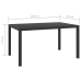 Set de muebles jardín 7 pzas con cojines ratán sintético gris