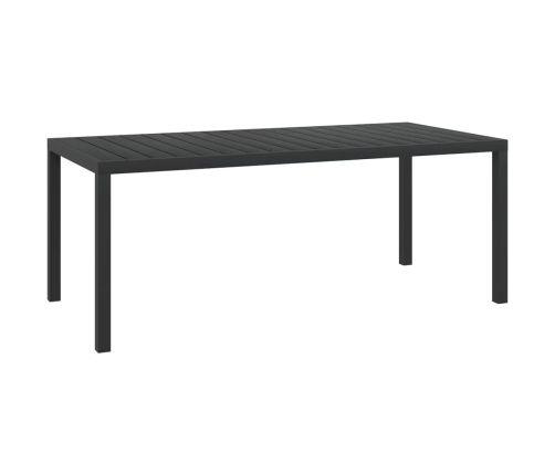 Juego muebles jardín 7 pzas con cojines ratán sintético gris