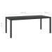 Set de muebles jardín 9 pzas con cojines ratán sintético gris