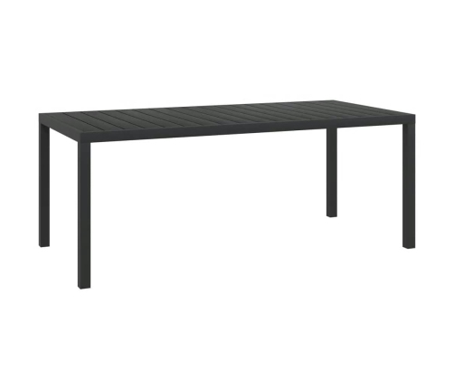 Set de muebles jardín 9 pzas con cojines ratán sintético gris