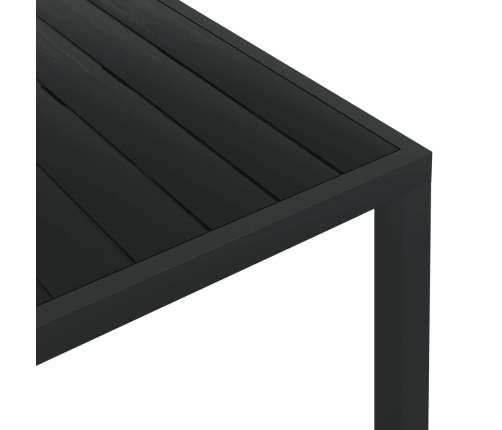 Set de muebles jardín 9 pzas con cojines ratán sintético gris