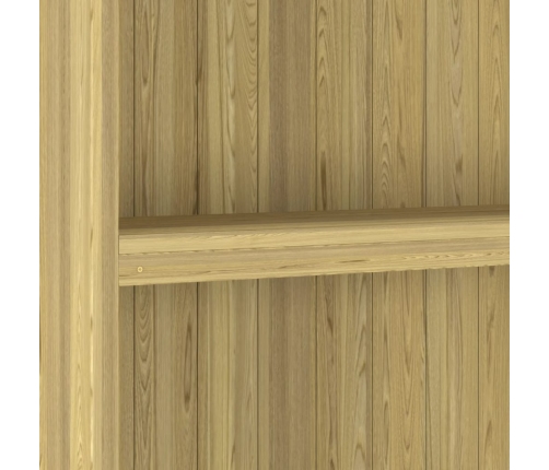 Caseta herramientas jardín 87x33x222 cm madera pino impregnada