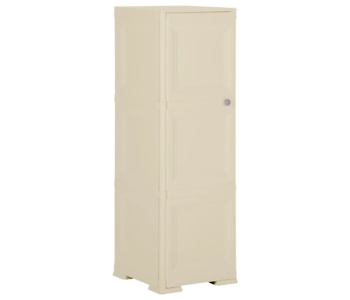 Armario de plástico diseño madera blanco angora 40x43x125 cm