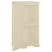 Armario de plástico diseño madera blanco angora 40x43x85,5 cm