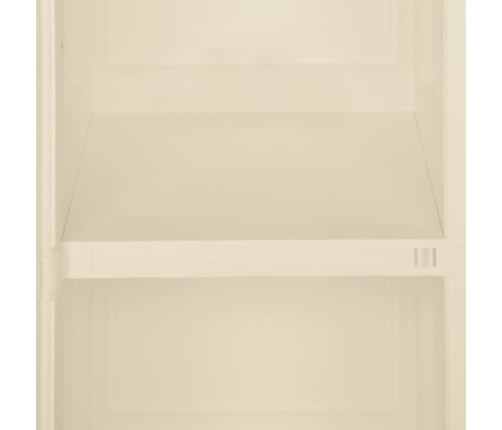 Armario de plástico diseño madera blanco angora 40x43x85,5 cm