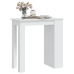 vidaXL Mesa bar estante almacenaje contrachapada blanco 102x50x103,5cm