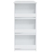 vidaXL Mesa bar estante almacenaje contrachapada blanco 102x50x103,5cm