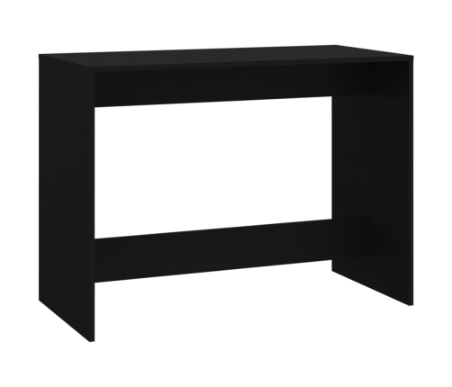 Set de muebles de baño 3 piezas madera de ingeniería negro