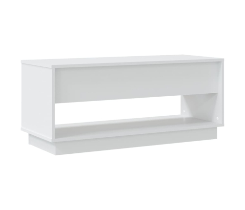 Mueble para TV madera contrachapada blanco 102x41x44 cm